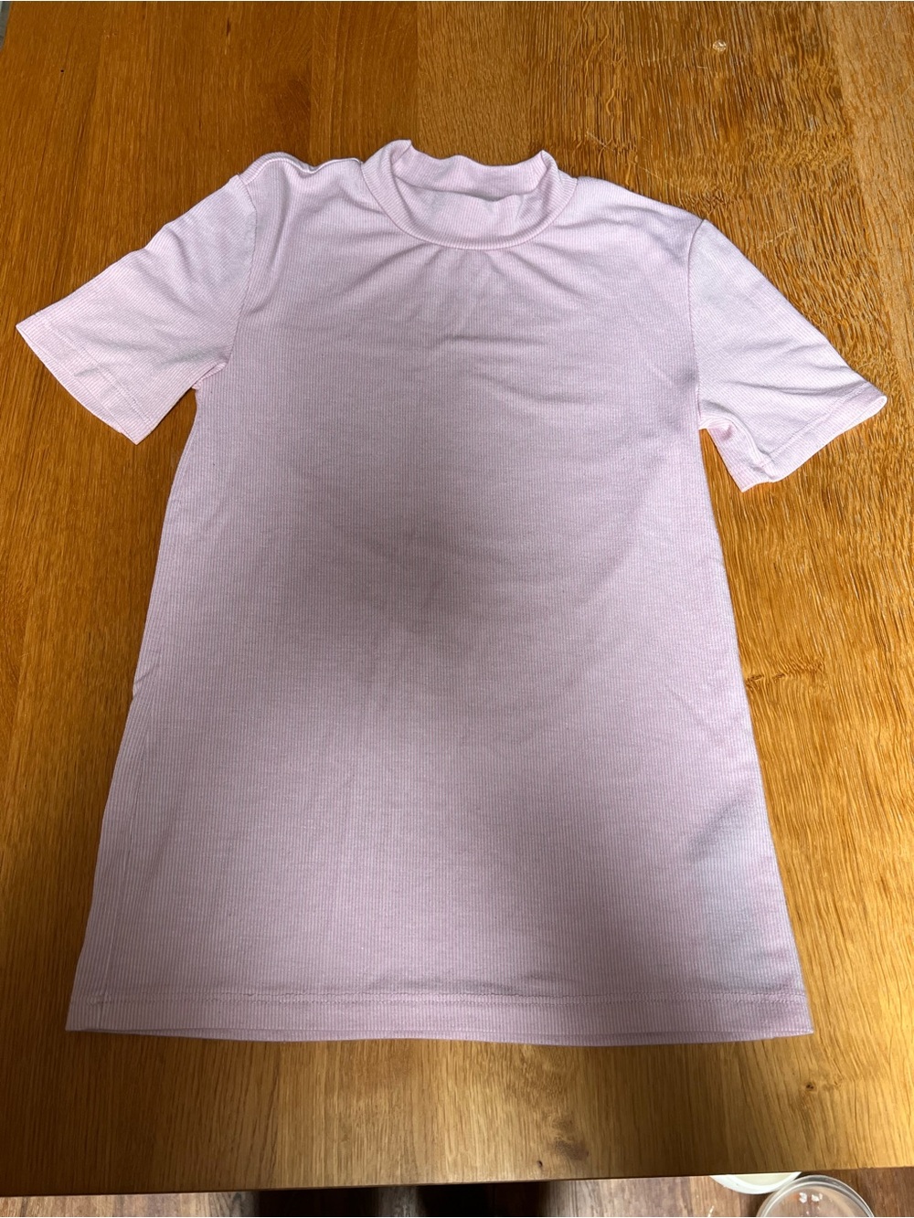 💕BOGO💕 Zara Pale Pink Ribbed Mock Neck Top